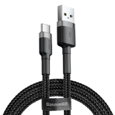 Baseus Cafule USB-A - USB-C töltőkábel 2A 3m szürke-fekete (CATKLF-UG1) kábel és adapter