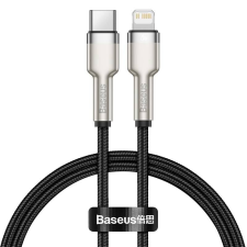 Baseus Cafule USB-C- Lightning kábel, PD, 20W, 0.25m, fekete (CATLJK-01) kábel és adapter