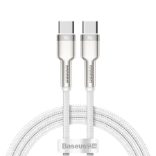 Baseus Cafule USB-C töltőkábel, 100 W, 1m, fehér (CATJK-C02) kábel és adapter