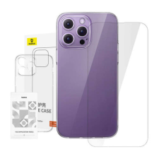 Baseus Clear Case Baseus iPhone 14 Pro Max+ tempered glass tok és táska