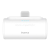 Baseus Compact 20W gyorstöltő powerbank, 5000mAh, iPhone csatlakozóval (fehér) (P10068307213-00)