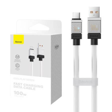 Baseus CoolPlay USB-A - USB-C kábel 100W 1m fehér (CAKW000602) (CAKW000602) - Adatkábel kábel és adapter