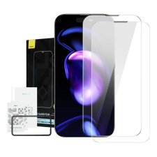 Baseus Crystal iPhone 14 Pro Max Üvegfólia porálló bevonattal, 0.3 mm (2 db) mobiltelefon kellék