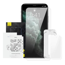 Baseus Crystal iPhone X/XS edzett üveg kijelzővédő 2db (SGJC091502) (SGJC091502) mobiltelefon kellék
