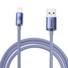 Baseus Crystal Shine USB-kábel Lightning, 2.4A, 2m, ibolya (CAJY000105) (CAJY000105) kábel és adapter