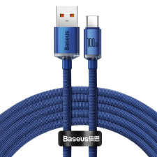 Baseus Crystal Shine USB-USB-C kábel, 100W, 2m, kék (CAJY000503) (CAJY000503) kábel és adapter