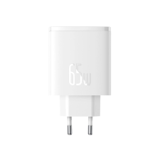 Baseus Cube Pro 65W GaN töltő 2x USB-C USB-A - fehér mobiltelefon kellék