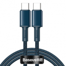 Baseus Data kabel USB-C / USB-C PD QC 100W 5A 1m, kék kábel és adapter
