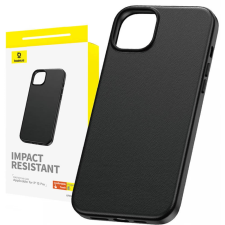 Baseus Fauxther hátlaptok iPhone 15 Pro fekete tok és táska