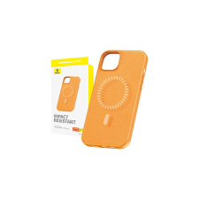 Baseus Fauxther Series mágneses telefontok iPhone 15 Plus (narancssárga) tok és táska