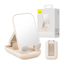 Baseus Folding Phone Stand Baseus with mirror (baby pink) mobiltelefon kellék