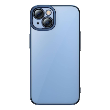 Baseus Glitter iPhone 14 Átlátszó tok és üvegfólia kék (ARMC021203) (ARMC021203) tok és táska