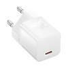 Baseus hálózati töltő Type-C aljzat (30W, GaN5, PD gyorstöltés támogatás) FEHÉR Asus Zenfone 10, TCL 408, Honor Pad X9 , Nokia 7.2, Samsung Galaxy Note 20 (SM-N980F), Motorola Moto E20 (XT215