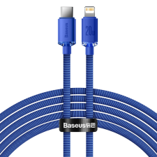Baseus kristály ragyog sorozat gyors töltés adatkábel Type-c USB Lightning 20W 2m kék (CAJY000303) mobiltelefon kellék