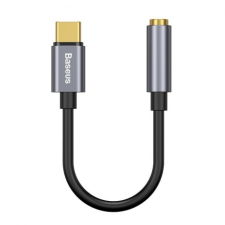 Baseus L54 adapter USB-C / 3.5mm mini jack, szürke kábel és adapter