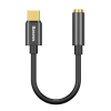 Baseus L54 USB-C - 3,5mm-es jack audioadapter fekete (CATL54-01) (CATL54-01)