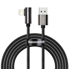 Baseus Legend Series Lightning derékszögű USB-kábel, 2,4 A, 2 m (fekete) kábel és adapter
