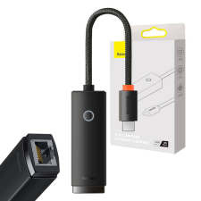 Baseus Lite Series USB-C – RJ45 hálózati adapter (fekete) kábel és adapter