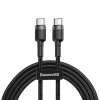 Baseus_logo.png Baseus Cafule PD 2.0 QC 3.0 60 W USB-C – USB-C PD kábel 1 m (fekete-szürke)