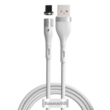 Baseus Mágneses USB-A - Lightning kábel 1m fehér (CALXC-K02) (CALXC-K02) kábel és adapter