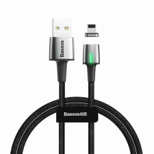 Baseus mágneses USB-A - Lightning kábel 1m fekete (CALXC-A01) kábel és adapter