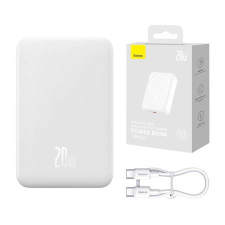 Baseus Magnetic Mini Powerbank 20000mAh 20W fehér (PPCX150002) (PPCX150002) power bank