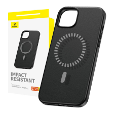 Baseus Magnetic Phone Case for iPhone 15 Pro Baseus Fauxther Series (Black) tok és táska