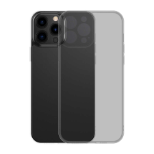 Baseus matt tok üveg hátlappal iPhone 13 Pro fekete (ARWS000401) mobiltelefon kellék
