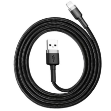 Baseus mobil adat és töltő kábel 50 cm 2.4 A fekete-szürke type-C BASCALKLFAG1 mobiltelefon kellék