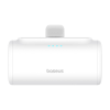 Baseus P10068306213-00 Powerbank USB-C + Type-C 5000mAh 20W - Fehér (P10068306213-00)