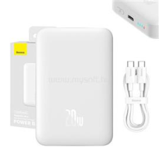 Baseus PPCX070002 Magnetic Mini 10000mAh fehér powerbank (PPCX070002) power bank