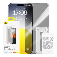 Baseus Privacy Protection Tempered Glass Baseus Sapphire iPhone 15 Pro mobiltelefon kellék