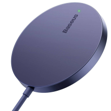 Baseus Simple Mini3 Mágneses vezeték nélküli töltő, 15W (lila) mobiltelefon kellék