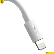Baseus Simple Wisdom Lightning Cable 1,5m (2db/cs) White kábel és adapter