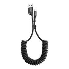 Baseus Spring USB-USB-C rugós kábel 1m 2A (CATSR-01) #fekete kábel és adapter