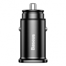 Baseus Square 2x USB QC 3.0 autós töltő, fekete mobiltelefon kellék