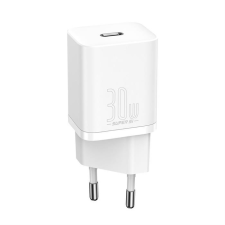 Baseus Super Si 1C gyors hálózati töltő USB-C 30 W Power Delivery Quick Charge fehér (CCSUP-J02) mobiltelefon kellék