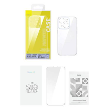 Baseus SuperCeramic  iPhone 14 Plus átlátszó üvegtok és üvegfólia (ARCJ010002) (ARCJ010002) mobiltelefon kellék
