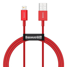 Baseus Superior USB - Lightninggyors töltés adatkábel 2,4 A 1 m piros (CALYS-A09) mobiltelefon kellék