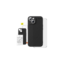Baseus Synthetic Fiber Series telefontok iPhone 15 Plus + edzett üvegfólia tok és táska