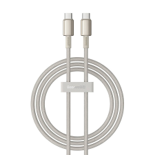 Baseus Tungsten Gold USB-C apa - USB-C apa 2.0 Adat és töltő kábel - Arany (1m) kábel és adapter