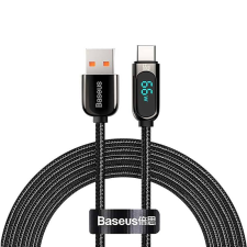 Baseus USB-A --> USB-C kábel kijelzővel 2m fekete (CASX020101) (CASX020101) - Adatkábel kábel és adapter
