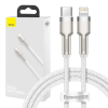 Baseus USB-C kábel a Lightning Baseus Cafule-hez, PD, 20 W, 1 m (fehér)