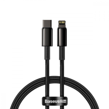 Baseus USB-C kábel a Lightning Baseus Tungsten Gold-hoz, 20 W, 5 A, PD, 2 m (fekete) kábel és adapter