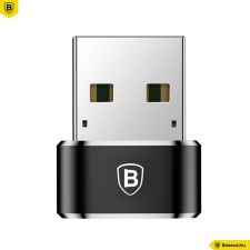 Baseus USB-C USB-A Adapter Black kábel és adapter