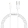 Baseus USB-kábel a Lightning Baseus Superior sorozathoz, 2,4A, 1,5 m (fehér)
