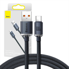 Baseus USB-kábel a USB-C Baseus Crystal Shine, 100W, 1.2m (Fekete) kábel és adapter