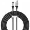 Baseus USB töltő- és adatkábel, Lightning, 200 cm, 2400 mA, törésgátlóval, gyorstöltés, Baseus Coolplay, CAKW000501, fekete