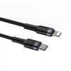 Baseus USB Type C - Lightning PD 18W kábel 1m fekete (CATLKLF-G1)
