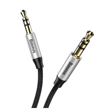 Baseus Yiven audió kábel, 3,5 mm jack-3,5 mm jack, apa/apa, 1,5m kábel és adapter